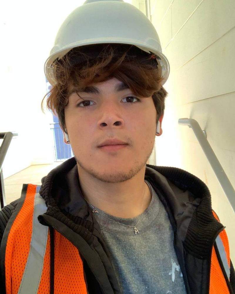 Luis Alejandro Anguiano, owner of J&I Custom Homes, on a job site