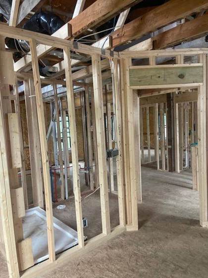 New framing sistered to the original