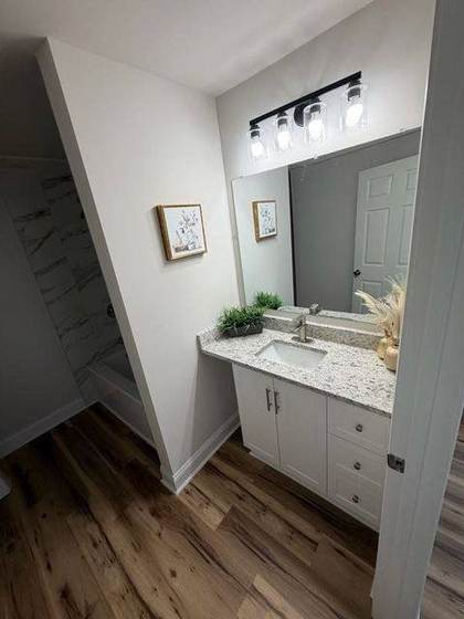 Vanity with granite top