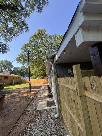 Rear of the finished home