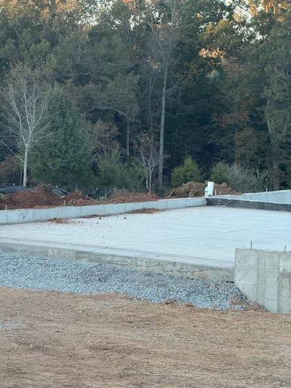 Garage slab and foundation