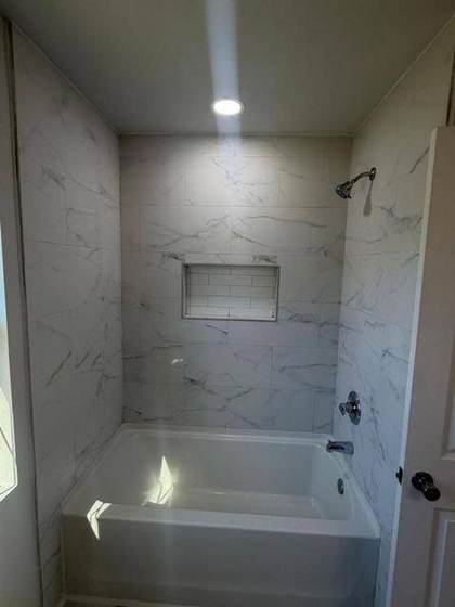 Tile tub and shower surround